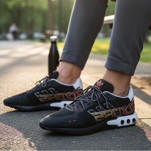 Adidas LA Trainer 3 Black Solar Red Men’s Sneakers Size 12